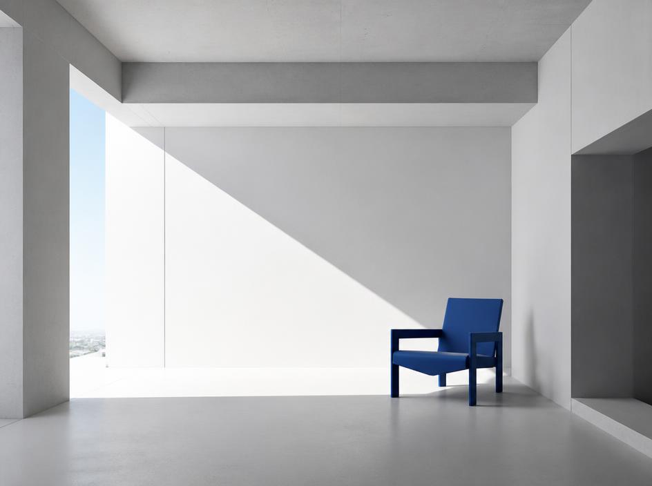 Case Study 002 — minimalist architectural render with sharp shadows